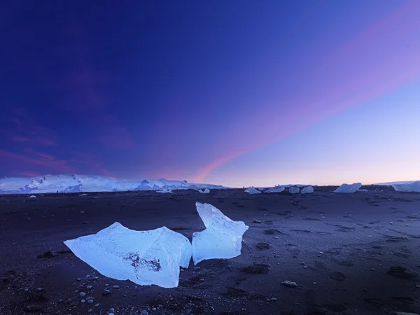 Ledový blok na Islandu — Stock fotografie