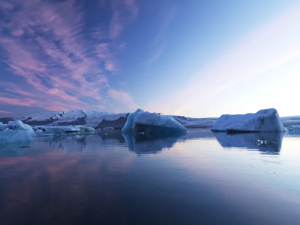 Ledovec rybník — Stock fotografie