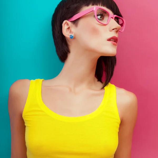 Summer fashion girl portrait — Stock Photo, Image