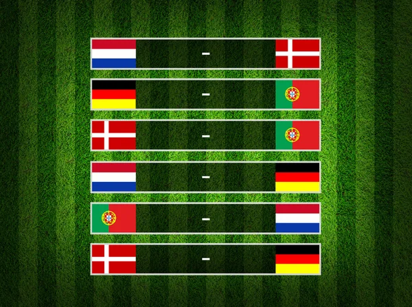 Group stage ,euro 2012 group B on Grass Background