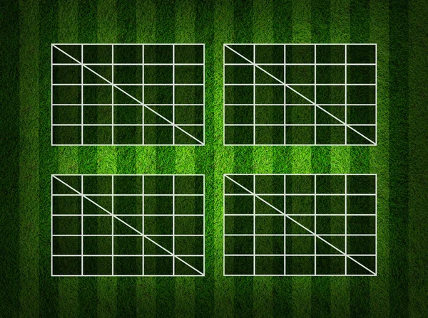 Tom Soccer (fotboll) tabell poäng på gräsplan — Stockfoto