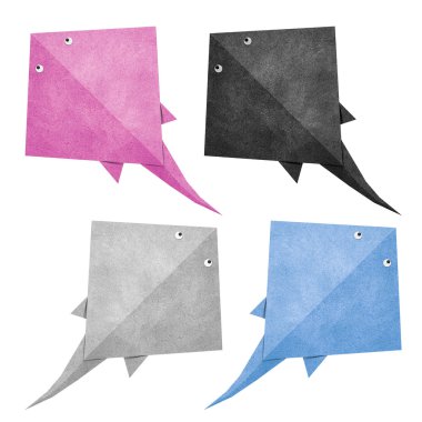 Origami recycled stingray papercraft