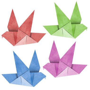 Origami kuş geri dönüşümlü papercraft