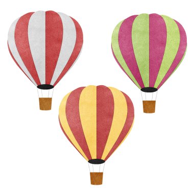 Balon papercraft arka plan geri dönüştürülmüş.