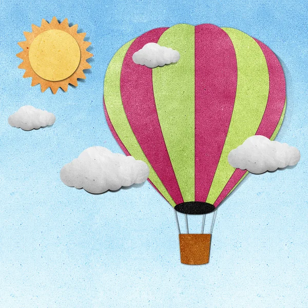 Воздушные шары переработанный бумажный фон — стоковое фото