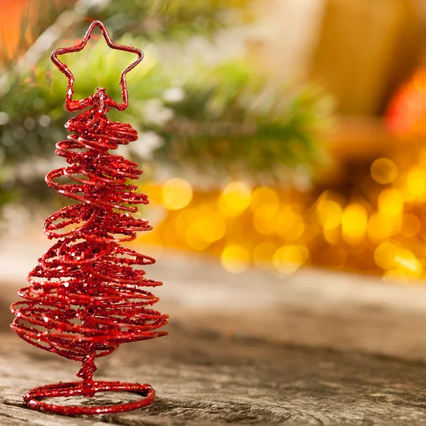 Ručně vyráběné vánoční strom — Stock fotografie
