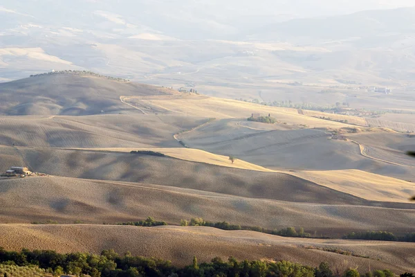 Vista panorâmica das colinas da Toscana — Fotografia de Stock