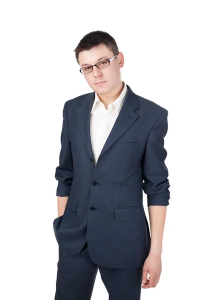 Young businessman isolated on white background — Stock Photo, Image