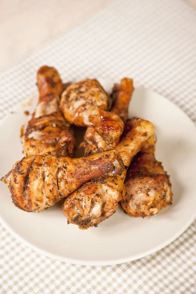 Ayam goreng lezat paha ayam — Stok Foto