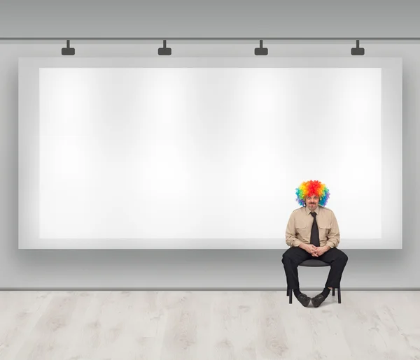 Kopie ruimte met clown — Stok fotoğraf