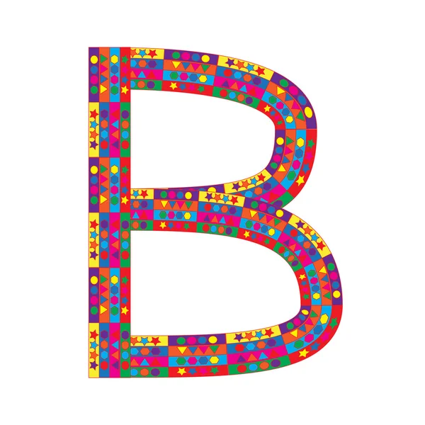 Letter B on white background — Stock Vector