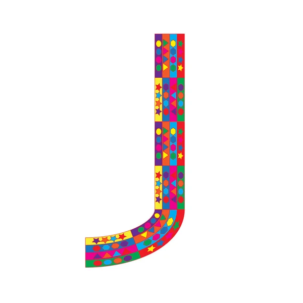 stock vector Letter J on white background