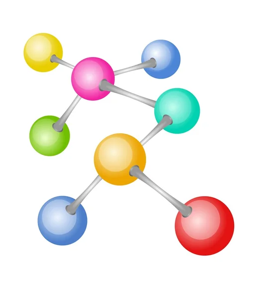 Concept de molécule colorée — Photo