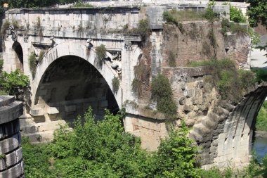 The Broken Bridge in Rome clipart