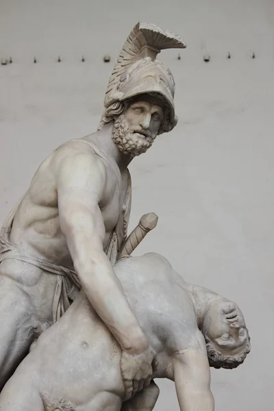 Herói grego Menelau segurando Patroclus — Fotografia de Stock