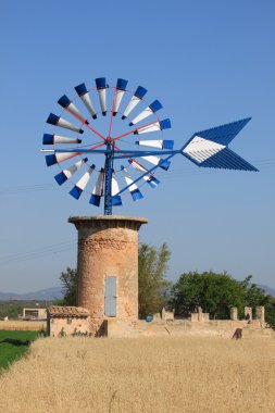 Mallorca windmill clipart