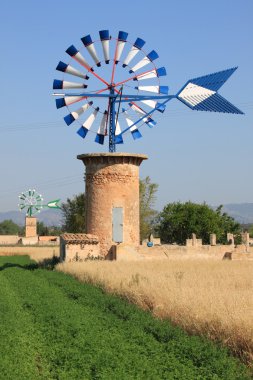 Mallorca windmill clipart