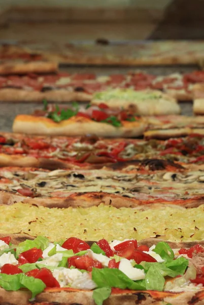 Diferentes variedades de pizza —  Fotos de Stock