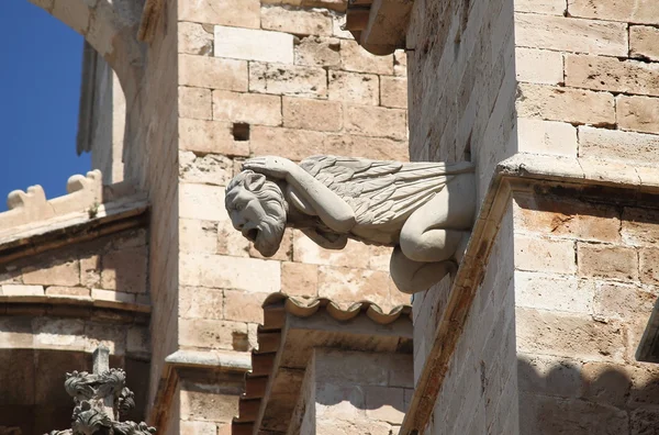 Gargoyle in de kathedraal van palma de mallorca — Stockfoto