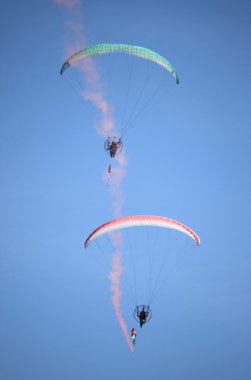 Powered paragliders clipart