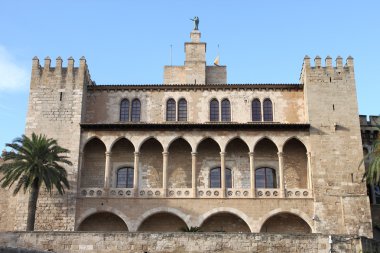 Almudaina Palace in Palma de Mallorca clipart