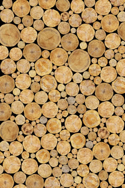 Stacked Logs Background — Stock Photo, Image
