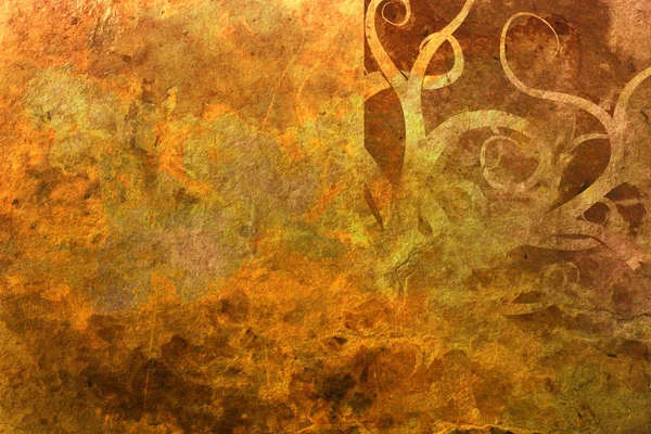 Grunge altın arka plan metin alanı olan — Stok fotoğraf