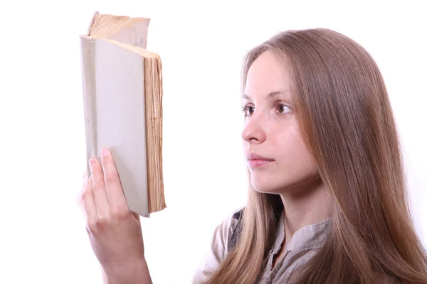 女性の読書、分離 — ストック写真