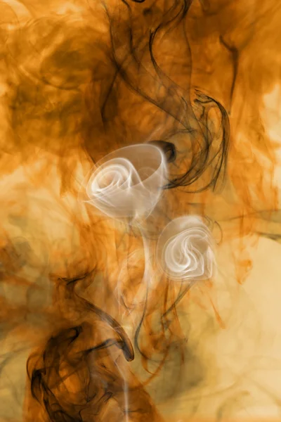 Kouř květina v plamenech — Stock fotografie