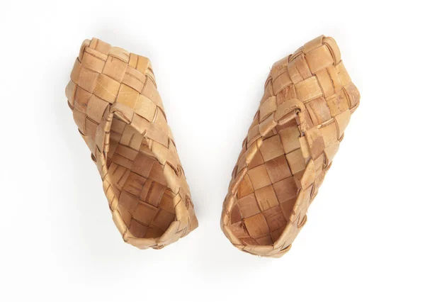 Луб'яні взуття, ізольовані — стокове фото