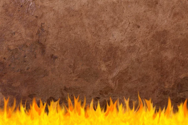 ヴィンテージ熟成火の古い紙の背景. — ストック写真
