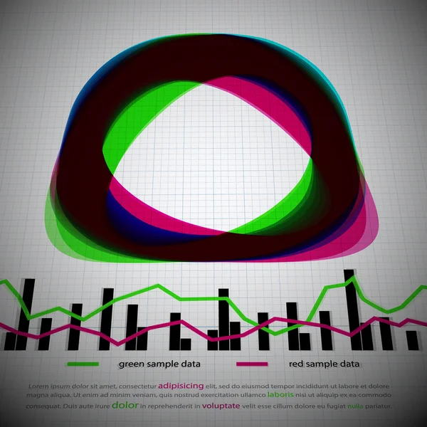 Abstrakt infographics symboler — Stock vektor