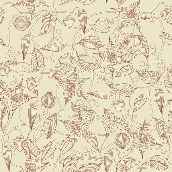 Modèle floral rétro — Image vectorielle