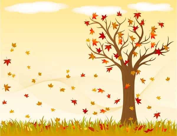 Autumnal Landscape — Stock Vector
