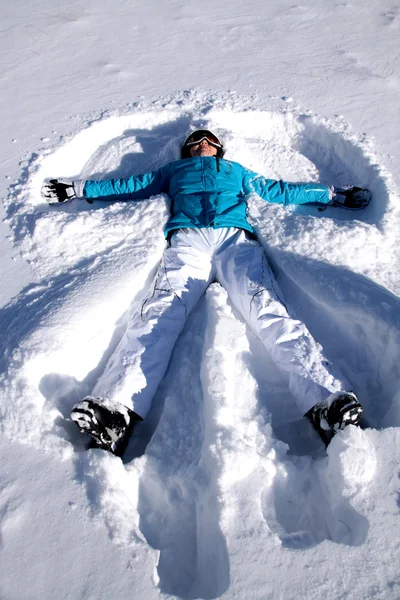 Снежный ангел Стоковое Фото