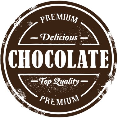 Vintage Style Premium Chocolate Stamp clipart