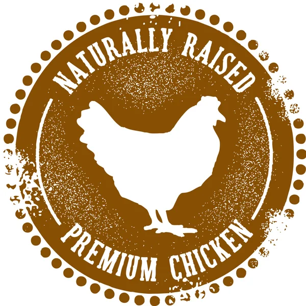 Natural Premium Chicken — Stock Vector