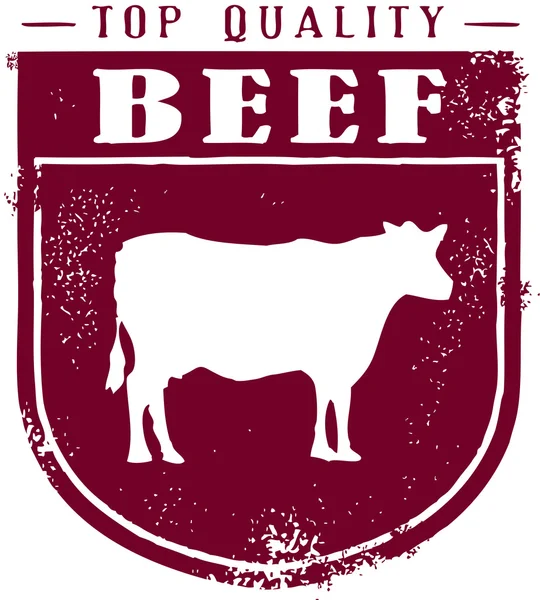 Κορυφαία ποιότητα crest βοείου κρέατος — Διανυσματικό Αρχείο