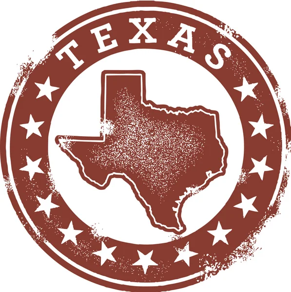 Stile classico Texas francobolli USA — Vettoriale Stock