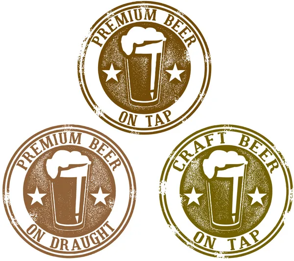 Znaczki piwo Premium — Wektor stockowy