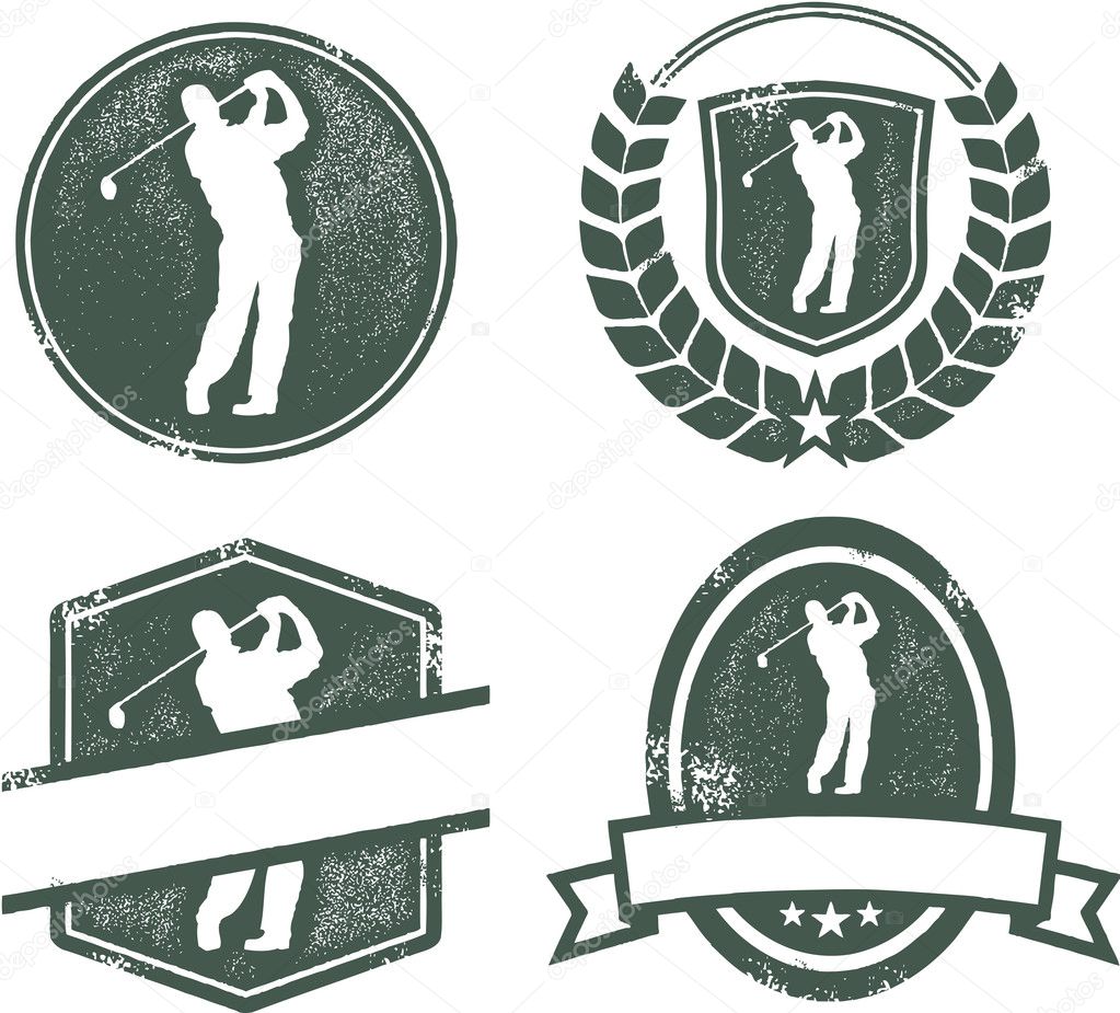 Vintage Style Golf Emblems