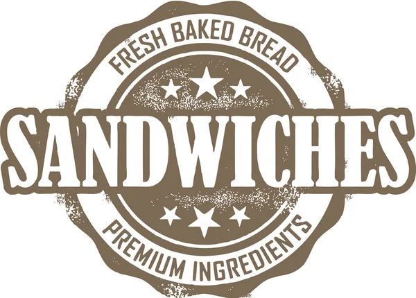 Сэндвич-марка — стоковый вектор