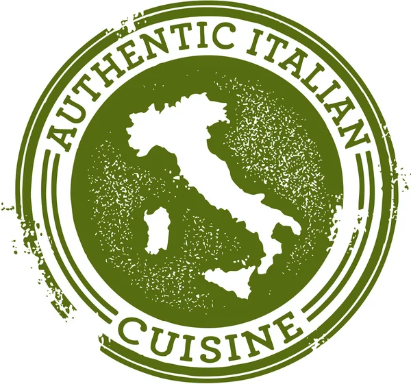 Authentic Italian Food — Stock Vector