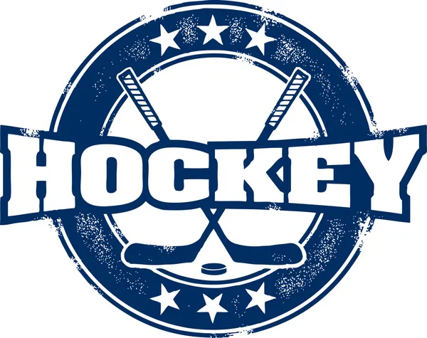 Винтажная хоккейная марка — стоковый вектор