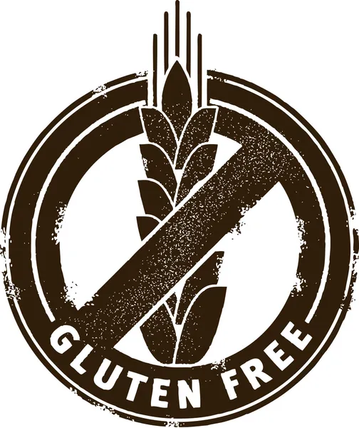 Sello de comida sin gluten — Archivo Imágenes Vectoriales