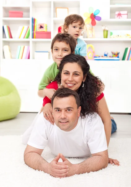 Happy young family portrait — Stock Photo, Image