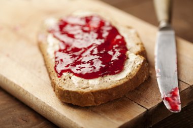 Jam on bread clipart