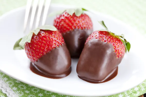 Σοκολάτα φανοί φράουλες — Φωτογραφία Αρχείου