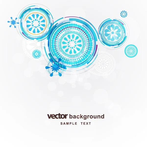 Körök absztrakt vektor háttér — Stock Vector