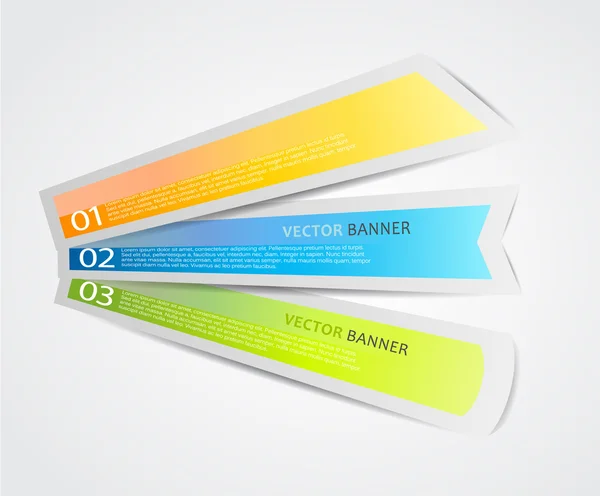 Conjunto de etiquetas de colores . — Vector de stock
